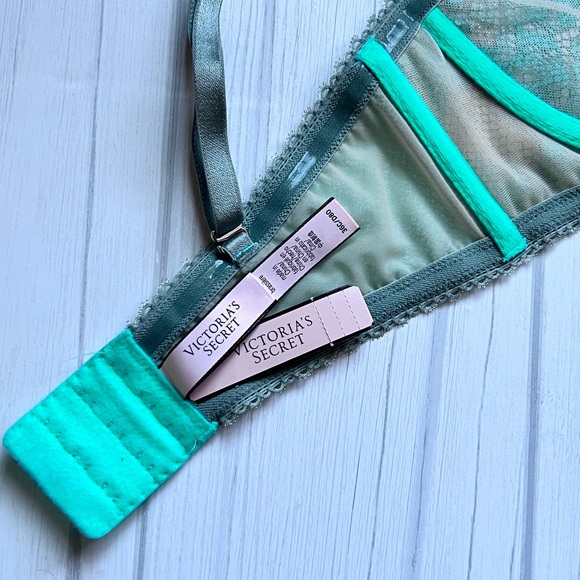 Victoria Secret Green Lace underwire bra size 36C NWT⭐️ - Picture 4 of 11
